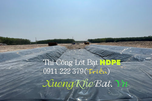 Hồ lót bạt tưới sầu riêng