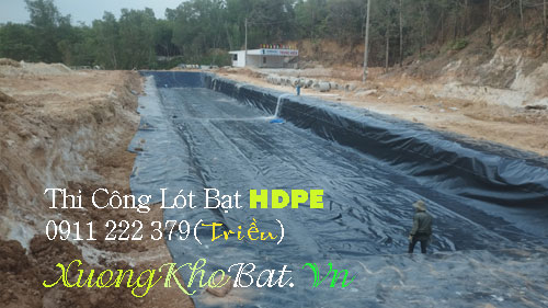 Bạt lót hồ tại Bảo Lộc