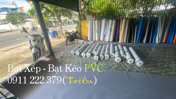 Bạt nhựa PVC che nắng mưa mái xếp