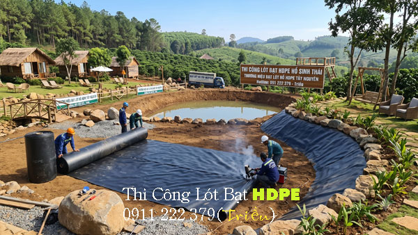 Bạt lót hồ sinh thái